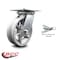 Service Caster 6 Inch Heavy Duty V Groove Semi Steel Caster with Roller Bearing and Swivel Lock SCC-35S620-VGR-BSL - alternate 3